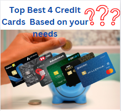 Top Best 4 Credit Cards | Based on your needs | best Credit Cards in India November 2022 